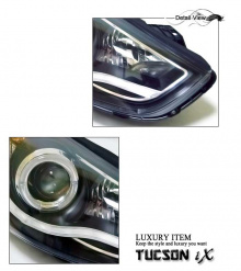 Тюнинг оптика для Хендай ix35 - передние светодиодные фары.