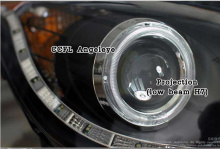 Светодиодные передние фары с ангельскими глазками - Тюнинг Хендэ АйИкс 35.