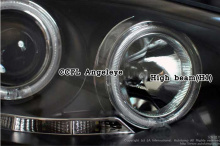 Светодиодные передние фары с ангельскими глазками - Тюнинг Хендэ АйИкс 35.