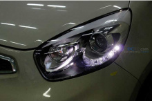 Тюнинг оптика для Киа Пиканто 2 - светодиодные фары в сборе - от ателье Mobis.