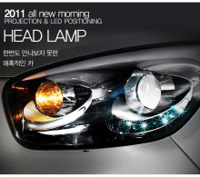 Тюнинг оптика для Киа Пиканто 2 - светодиодные фары в сборе - от ателье Mobis.