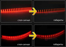 Рефлекторы заднего бампера с режимами габаритной подсветки и функцией стоп-сигнала - Тюнинг Киа Оптима.