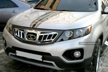 Решетка радиатора, хромированная Terminator - тюнинг KIA Sorento 2 - R версия.