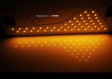 Тюнинг оптики Киа Спортейдж 3 - светодиодные модули в противотуманные фары - от компании ExLed.