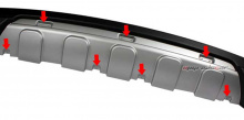 Тюнинг Hyudai ix35 - диффузор заднего бампера - под двойной глушитель - от компании Tuning Face.
