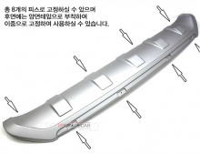 Тюнинг Hyudai ix35 - диффузор заднего бампера - под двойной глушитель - от компании Morris.