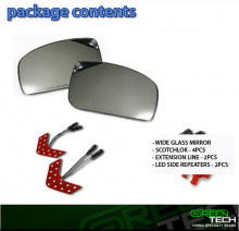 Тюнинг Инфинити G35 седан - зеркальные элементы в боковые зеркала заднего вида со светодиодными повторителями поворотов - от компании GreenTech.