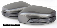 Тюнинг Infiniti G25 - корпуса боковых зеркал заднего вида со светодиодными повторителями поворотников - от ателье GreenTech.