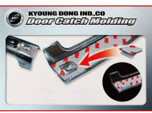 Стайлинг Хендай Соната 5 - молдинги дверных ручек хромированные с карбоновой вставкой - от компании Kyung Dong.