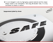 Стайлинг Хендай Соната 5 - накладка на лючок бензобака хромированная Safe - от производителя Kyung Dong.