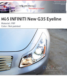 Реснички на фары для Infiniti G35