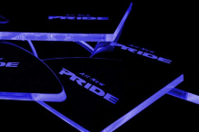 Тюнинг салона Киа Рио 3 - светодиодные вставки под дверные ручки в салоне со светодиодной подсветкой - от компании Ledist.