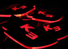 Тюнинг салона Киа Церато - светодиодные вставки под дверные ручки в салоне - комплект 4 штуки - от копании Ledist.