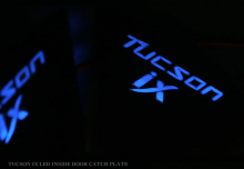Тюнинг Hyundai ix35 - вставки под дверные ручки в салоне со светодиодной подсветкой - комплект 4 штуки - от компании Sense Light.