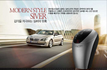 Новая рукоятка КПП (переключения передач) с подсветкой, тюнинг салона Hyundai YF Sonata 6, от производителя New Faces.