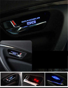 Тюнинг Хендай Соната NF - светодиодные вставки под дверные ручки в салон - комплект 4 штуки - от компании DxsoAuto.