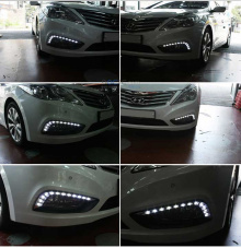 Тюнинг - дневные ходовые огни на Hyundai Granduer HG