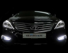 Тюнинг - дневные ходовые огни на Hyundai Granduer HG
