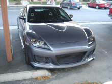 Передний бампер Mazdaspeed на Mazda RX-8