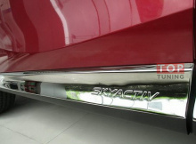 Молдинг дверей хромированный из нержавеющей стали - Стайлинг Mazda CX-5 - Комплект Guardian