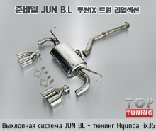 Выхлопная система - комплект двойного выхлопа - Тюнинг JUN B.L. для Хендай АйИкс35.