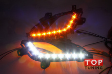 Новинка! Модули ходовых огней с указателями поворотов Epistar LED - Тюнинг освещения Хендай Элантра МД.