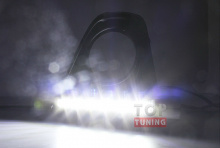 Новинка! Светодиодные ходовые огни Эпистар ЛЕД от производителя, модель выполненная в черном цвете для Мазда СХ5