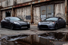 Передний бампер Vega 1 на Хендай Генезис в стиле Астон Мартин  Под окраску / Стеклопластик / Требуется подгонка