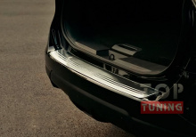 Защитная пластина заднего бампера TECH Design на Nissan X-Trail Новый кузов 2014+