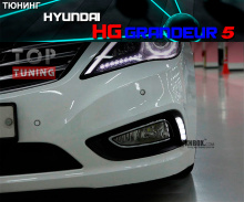 Тюнинг - Светодиодные ходовые огни на Hyundai Grandeur 
