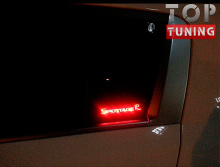 Стайлинг - Накладки с подсветкой на задние боковые стекла Киа Спортейдж 3