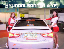 Тюнинг - Спойлер с стоп-сигналом на заднее стекло Хендай Соната  6(YF)