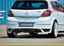 Накладка на задний бампер Rieger - Тюнинг Опель Астра H