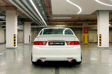 Тюнинг Хонда Аккорд 7: Комплект обвеса в стиле MGS (Дорестайлинг) 2002-2006 Под окраску / Стеклопластик / Требуется подгонка