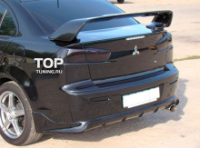 4984 Накладка на задний бампер ZODIAK FIBER на Mitsubishi Lancer 10 (X)