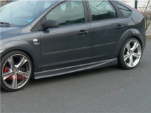 Тюнинг Форд Фокус 2 - Юбка (диффузор) заднего бампера Lord.