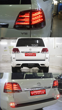 Альтернативная задняя оптика на Toyota Land Cruiser 200 LX Style