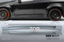 Накладки на пороги - обвес  LMA CLR X650 M - Тюнинг БМВ Х6 е71
