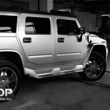 Тюнинг Хаммер H2 - Накладки на пороги Agressor.