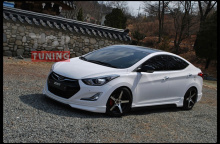 Тюнинг Хендай Элантра 5(Аванте МД) рестайлинг - Накладка на передний бампер Zest.