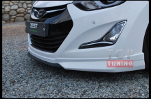 Тюнинг Хендай Элантра 5(Аванте МД) рестайлинг - Накладка на передний бампер Zest.