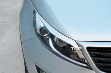 Тюнинг Киа Спортейдж 3 - Накладки на переднюю оптику M&S.