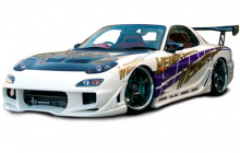 Набор наклеек на кузов автомобиля  -  знаменитый набор Weber на Mazda RX-7.