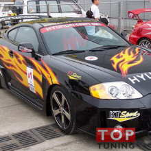 Набор наклеек на кузов автомобиля  - полный комплект Burn для Hyundai Tiburon.