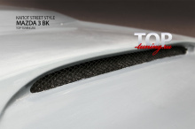 СПОРТИВНЫЙ КАПОТ СТРИТ СТИЛЬ - ТЮНИНГ МАЗДА 3 (ХЭТЧБЕК, РЕСТАЙЛИНГ, ДОРЕСТАЙЛИНГ, 2003 / 2009)