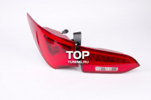 Тюнинг оптики Хендай Санта Фе 3 (ДМ) - Задние фонари Topauto Premium. Красные.