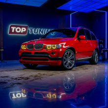 5573 Передний бампер 4.6 IS на BMW X5 E53
