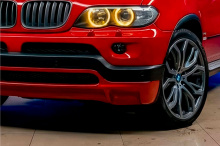 5573 Передний бампер 4.6 IS на BMW X5 E53