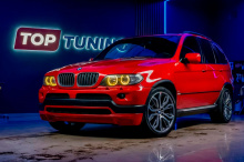 5573 Передний бампер 4.6 IS на BMW X5 E53