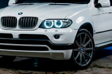 5573 Передний бампер 4.6 IS на BMW X5 E53